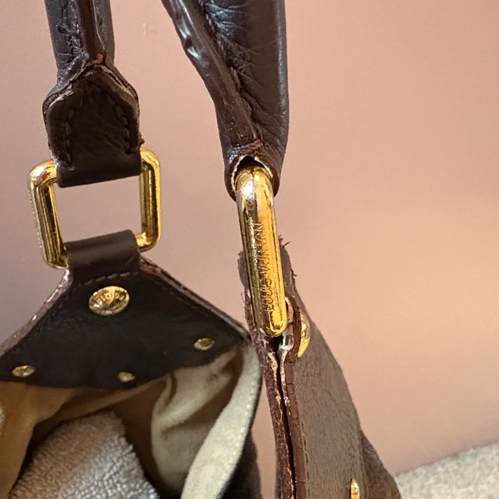 Authentic Louis Vuitton Mahina Boho In Elephant Gris - Picture 9 of 16